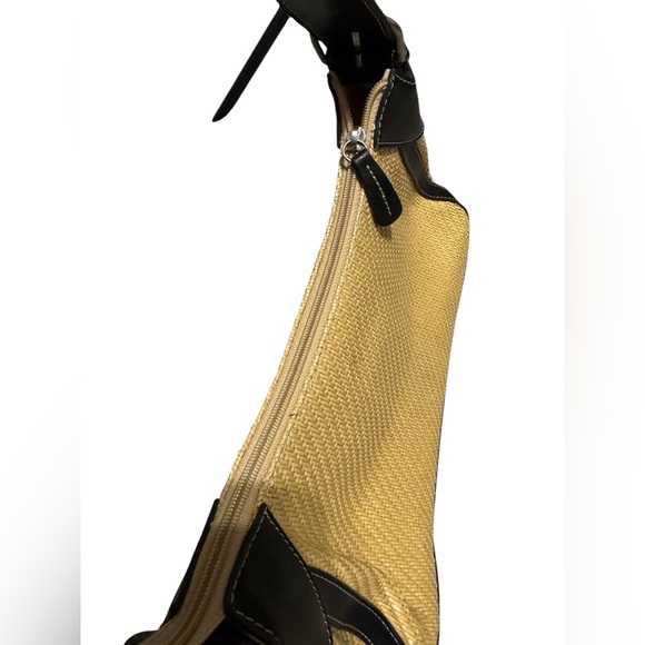 Fossil Women's Straw & Leather Handbag - Picture 5 of 11